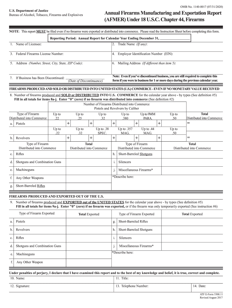 Atf E Form Form