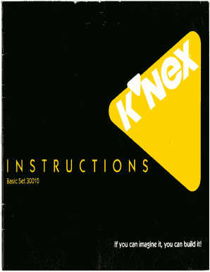 K&#039;nex Instructions PDF  Form