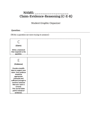 Cer Graphic Organizer  Form