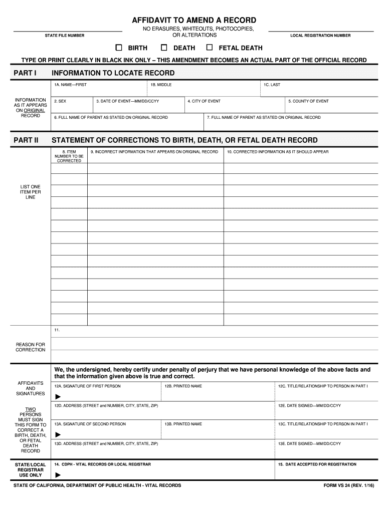  Form Vs 24 2016