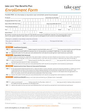 Take Care by WageWorks Flexible Spending Account Take Care by WageWorks Flexible Spending Account  Form