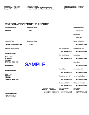 Official Government ID and Certificates Ontario Ca  Form