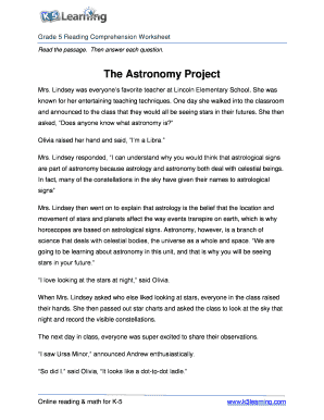 The Astronomy Project Story  Form