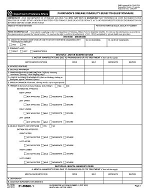 Va Form 21 0960c