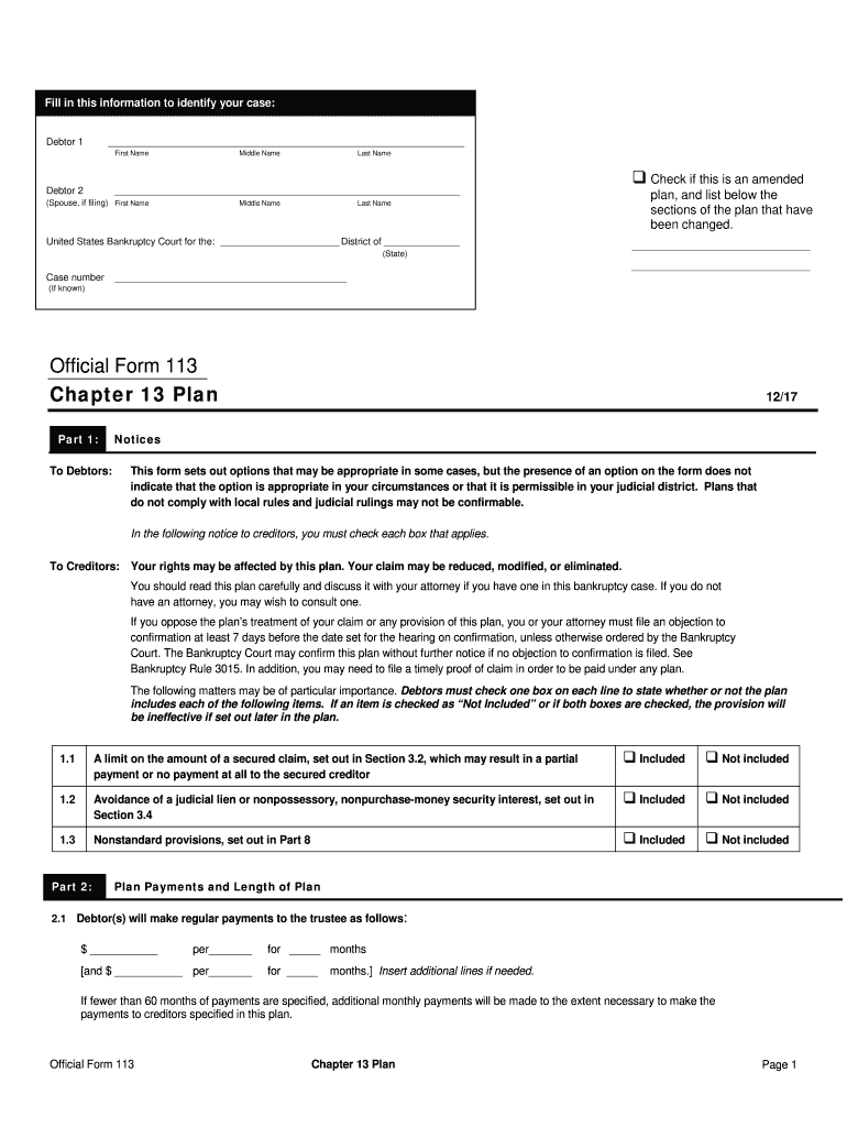  Plan Form 2017-2024