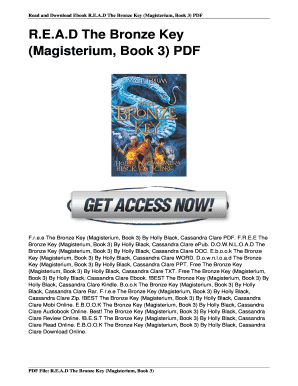 The Bronze Key PDF Download  Form