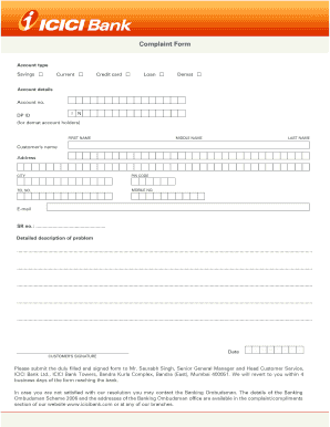 Saurabh Singh Icici Bank  Form