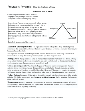 Freytag&#039;s Pyramid PDF  Form