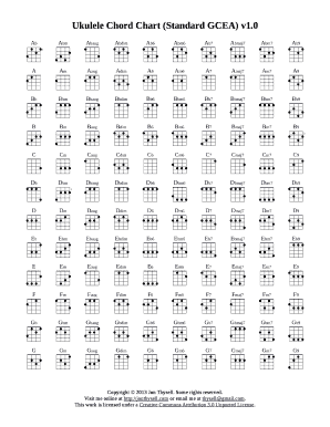 Ukulele Chord Sheet PDF  Form