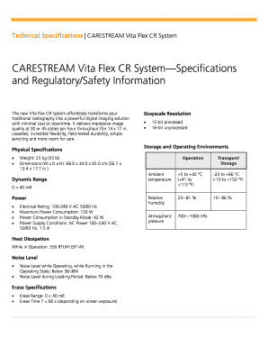 Carestream Vita Flex Service Manual  Form