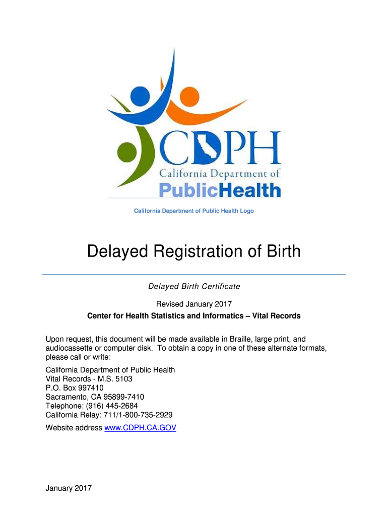 Delayed Registration Birth 2017-2024