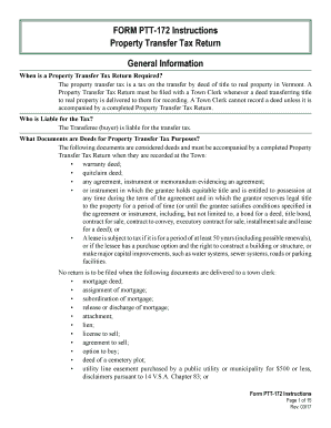 Vermont Form Ptt 172