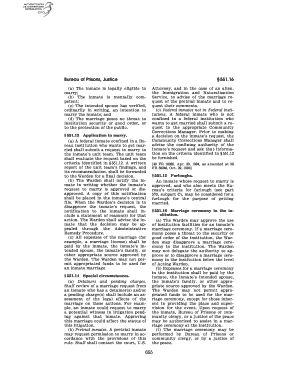 28 CFR 551 13 Application to Marry  Form