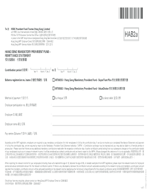 Hsbc Provident Fund Trustee Hong Kong Limited  Form