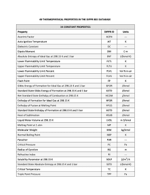 Dippr Database Download  Form