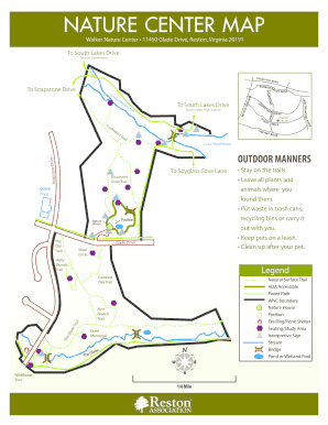 Walker Nature Center Trail Map  Form