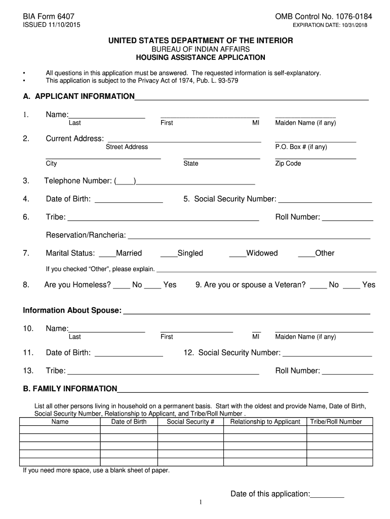  Bia Form Application 2015-2023