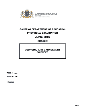 Ems Grade 9 Exam Papers  Form