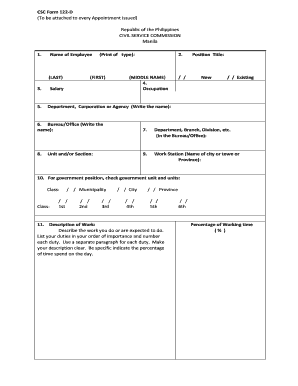 Form 122d Deped