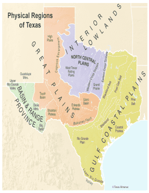 Regions of Texas  Form