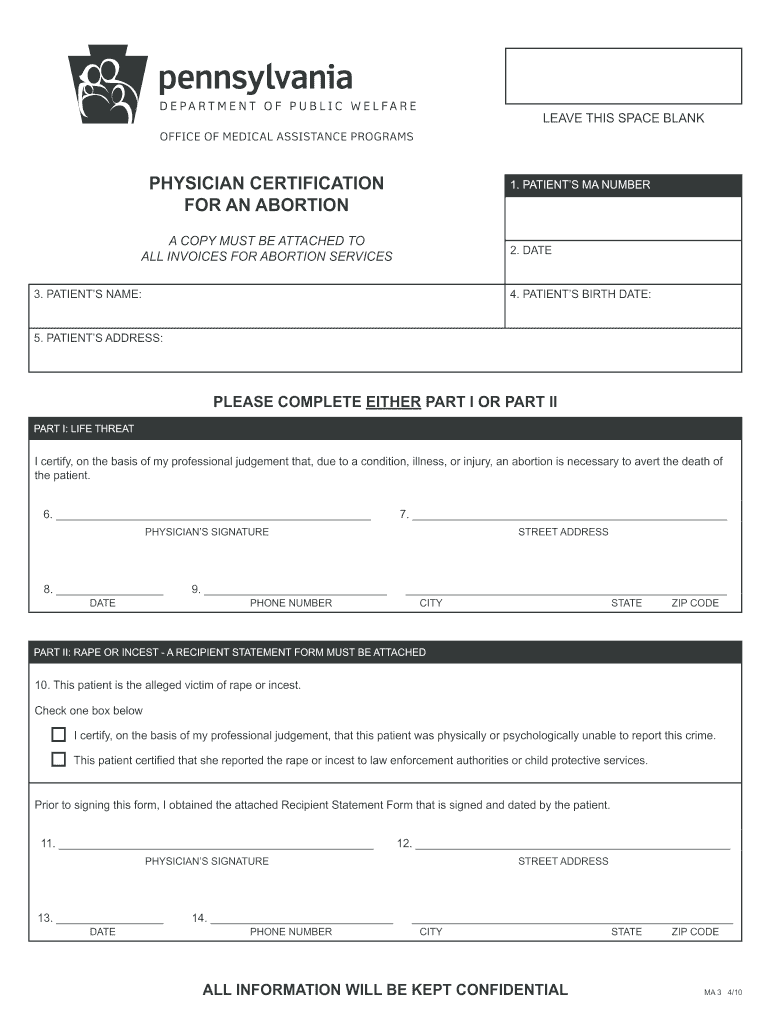 Get and Sign Pennsylvania Physician Certification Form