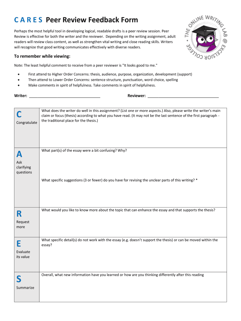 Vocational Rehabilitation Peer Review  Form