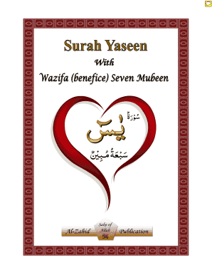 7 Mubeen Surah Yaseen PDF  Form