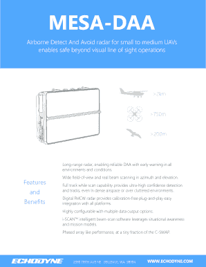 MESA DAA Echodyne  Form