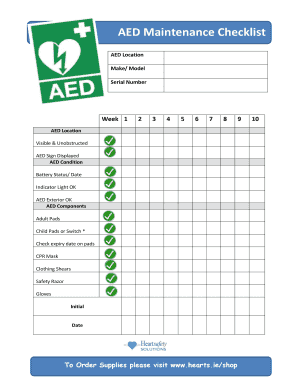 AED Location  Form