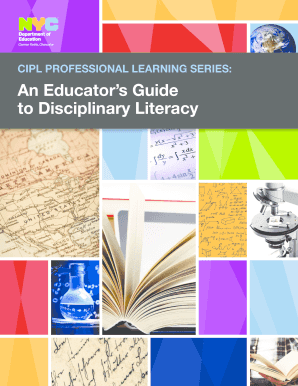 An Educator&amp;#39;s Guide to Disciplinary Literacy New York City  Form