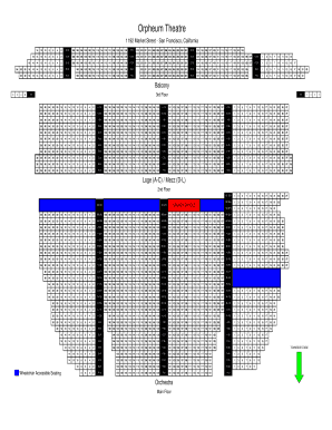 Orpheum Theater Seating Chart  Form
