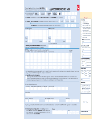 Australia Post Mail Redirection  Form