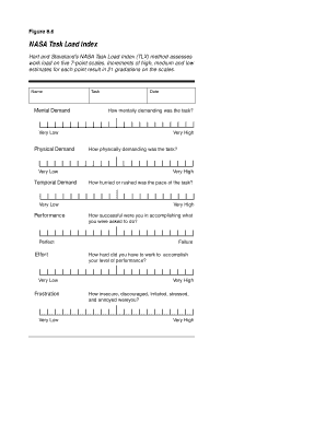 Nasa Tlx Online  Form