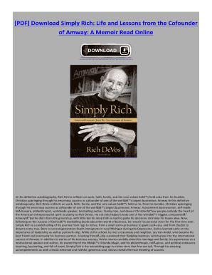 Simply Rich Book PDF  Form