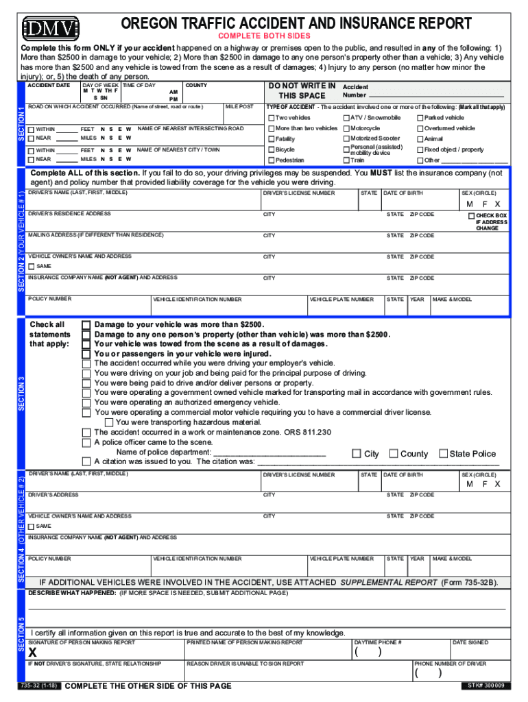  Oregon Dmv Accident Report 2017