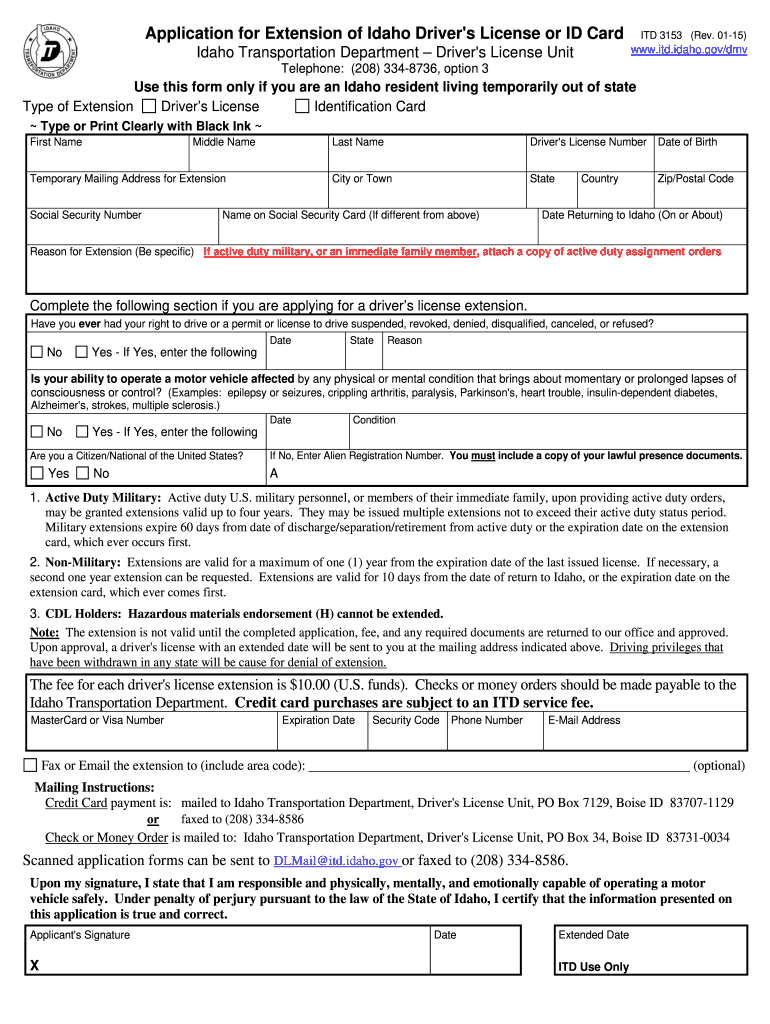 Get and Sign Idaho ID 2015-2022 Form