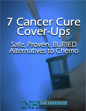 Cancer Cure Cover Up  Form