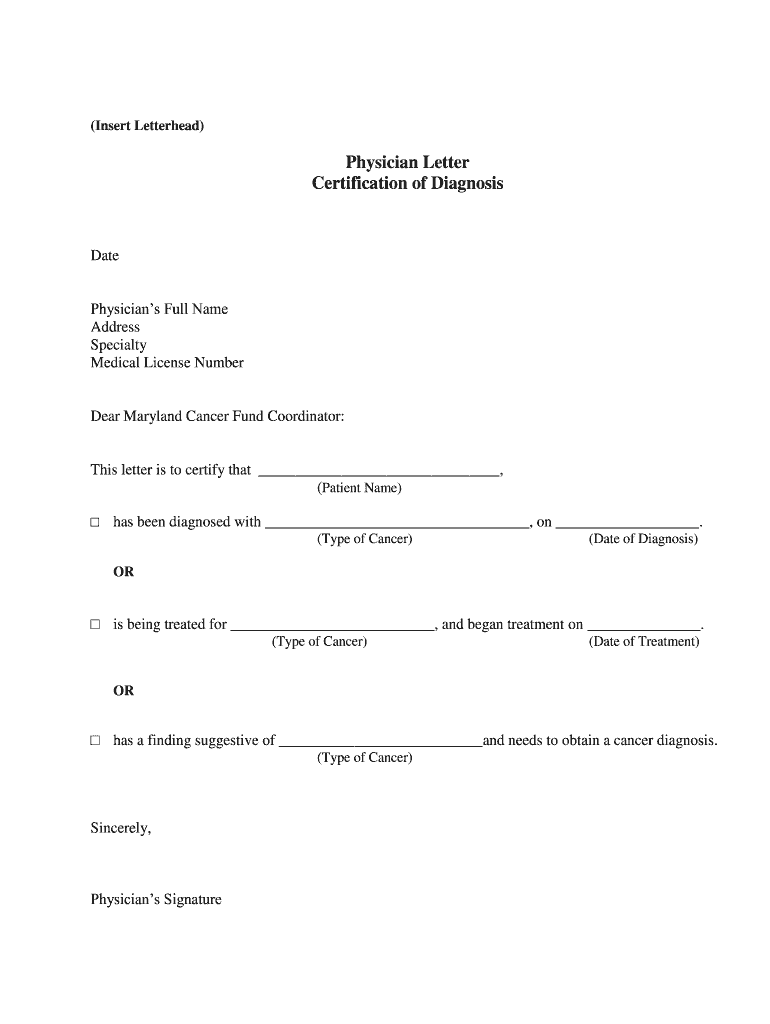 Letter Diagnosis  Form