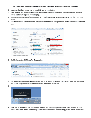 Clickshare Instructions  Form