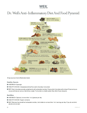 Printable Anti Inflammatory Diet Pyramid  Form