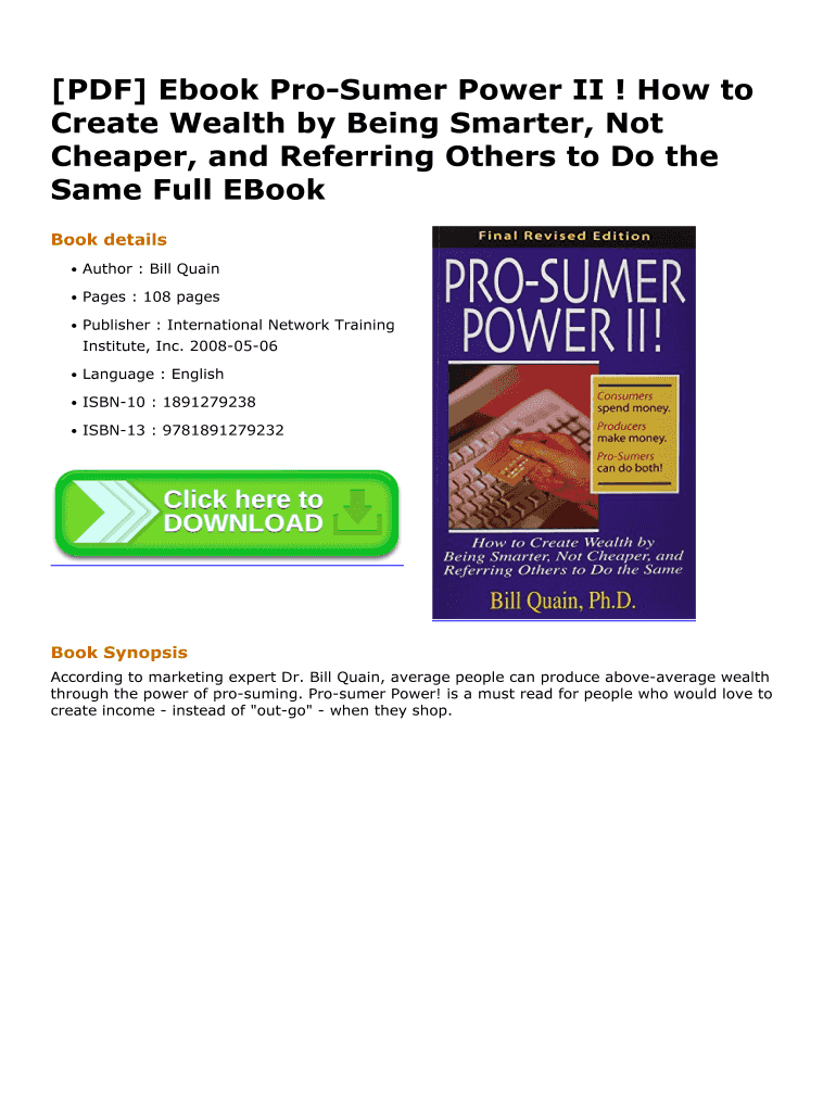 Prosumer Power PDF  Form