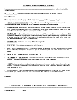 PASSENGERVEHICLEOPERATORAFFIDAVIT  Form