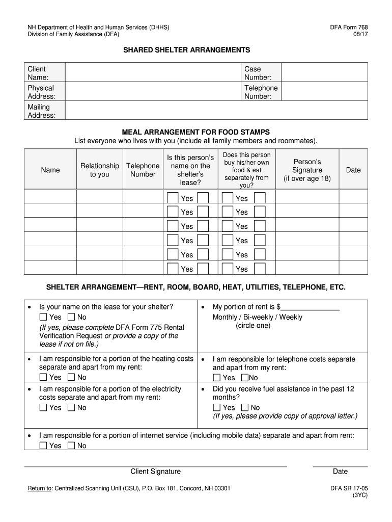 Dfa Form 768