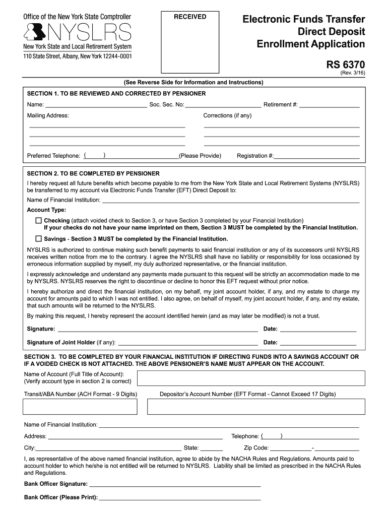  Rs 6370 Form 2016-2023
