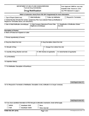 Fda Form 3911