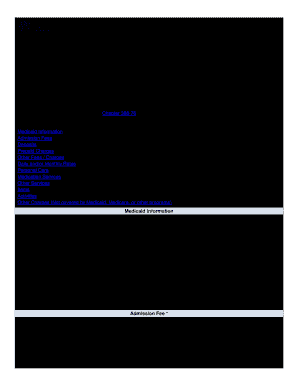 Disclosure of Charges  Form