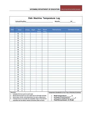 WYOMING DEPARTMENT of EDUCATION CHILD NUTRITION PROGRAMS  Form