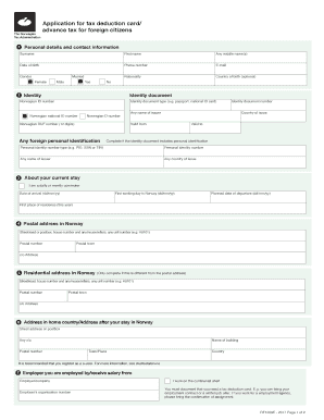 Application for Tax Deduction Card Po Polsku  Form