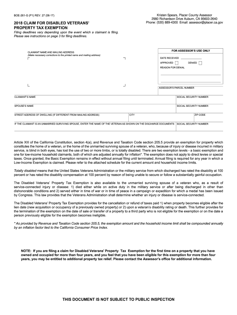 Boe 261 G  Form