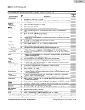 CONSORT Checklist of Information to Include When Reporting a Randomized Trial a